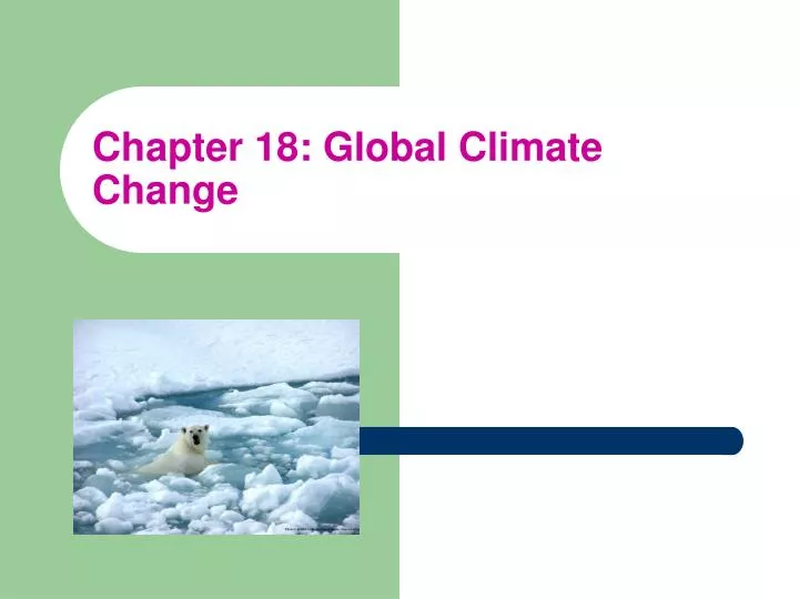 chapter 18 global climate change