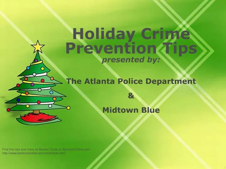 holiday crime prevention tips presented by the atlanta police department midtown blue