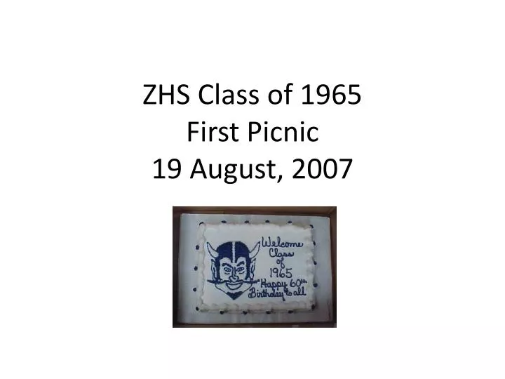 zhs class of 1965 first picnic 19 august 2007