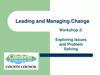 Leading and Managing Change