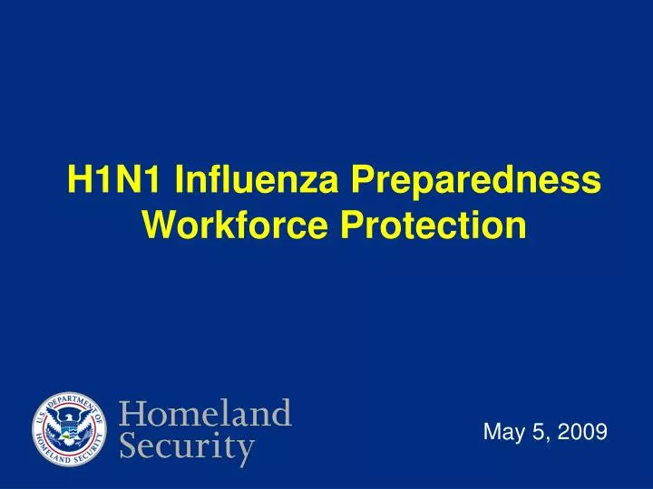 h1n1 influenza preparedness workforce protection
