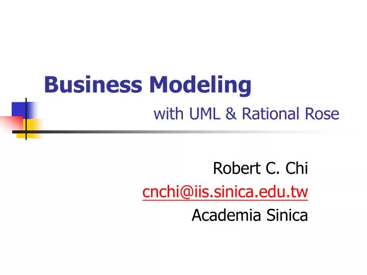 business modeling with uml rational rose