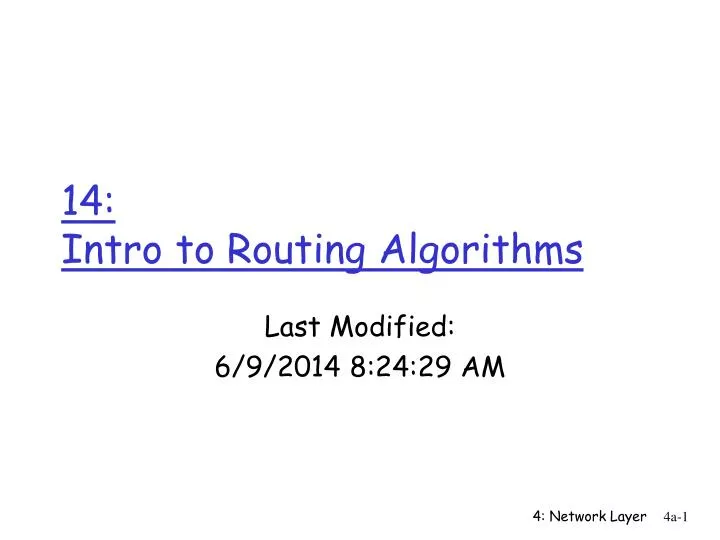 14 intro to routing algorithms