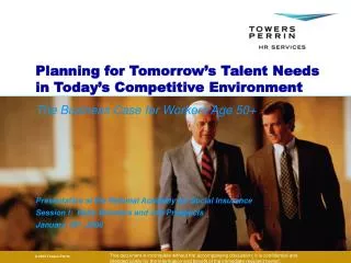 Planning for Tomorrow’s Talent Needs in Today’s Competitive Environment