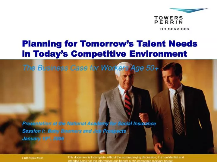 planning for tomorrow s talent needs in today s competitive environment