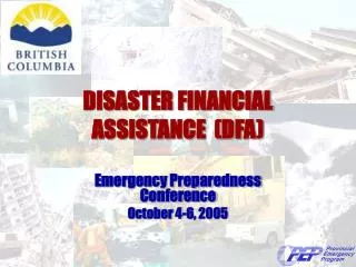 DISASTER FINANCIAL ASSISTANCE (DFA)