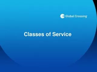 Classes of Service