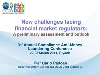 New challenges facing financial market regulators: A preliminary assessment and outlook