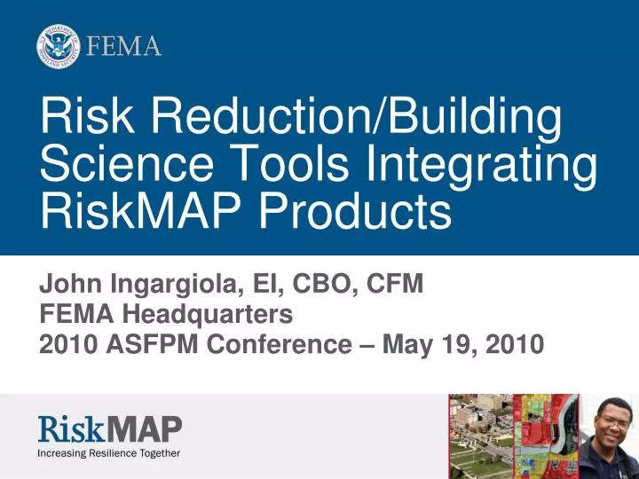 risk reduction building science tools integrating riskmap products