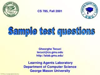 Sample test questions
