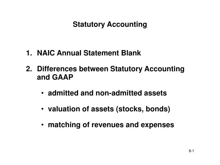 statutory accounting