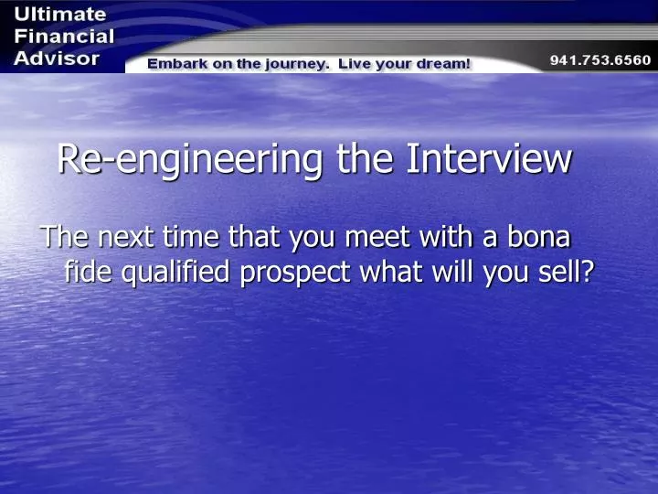 re engineering the interview