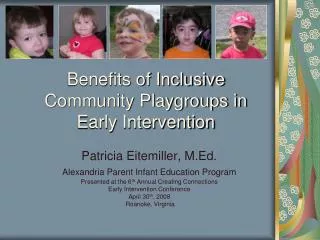 Benefits of Inclusive Community Playgroups in Early Intervention