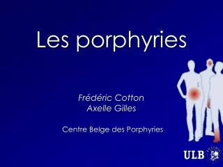 Les p orphyries Frédéric Cotton Axelle Gilles Centre Belge des Porphyries
