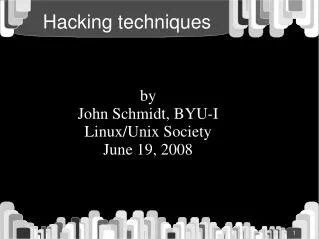 Hacking techniques