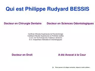 Qui est Philippe Rudyard BESSIS