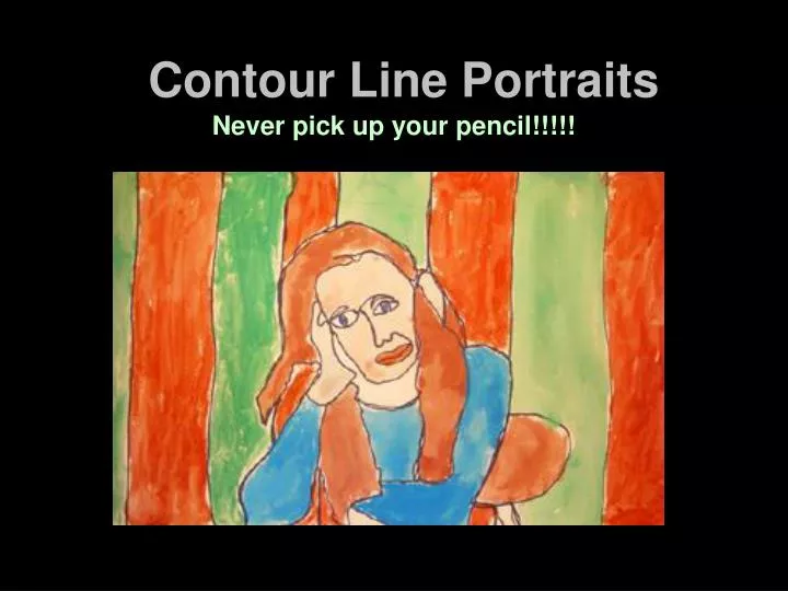 contour line portraits