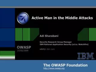 Active Man in the Middle Attacks