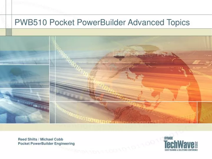 pwb510 pocket powerbuilder advanced topics