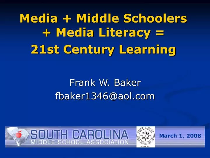 media middle schoolers media literacy 21st century learning