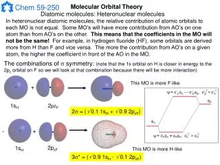 Molecular Orbital Theory