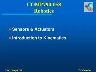 COMP790-058 Robotics