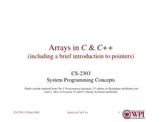 Arrays in C &amp; C++ (including a brief introduction to pointers)