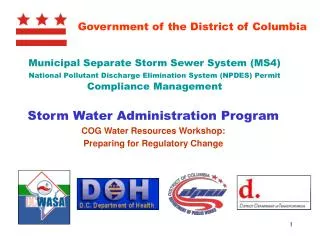 Municipal Separate Storm Sewer System (MS4) National Pollutant Discharge Elimination System (NPDES) Permit Compliance