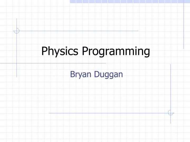 physics programming