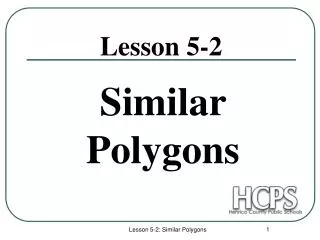 Lesson 5-2