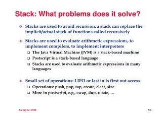 Stack: What problems does it solve?