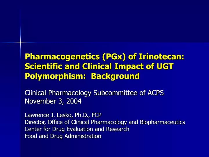 pharmacogenetics pgx of irinotecan scientific and clinical impact of ugt polymorphism background