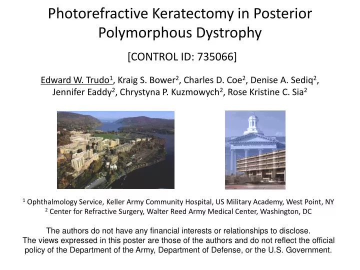 photorefractive keratectomy in posterior polymorphous dystrophy control id 735066