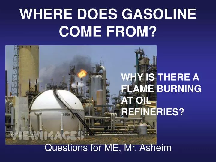 where does gasoline come from