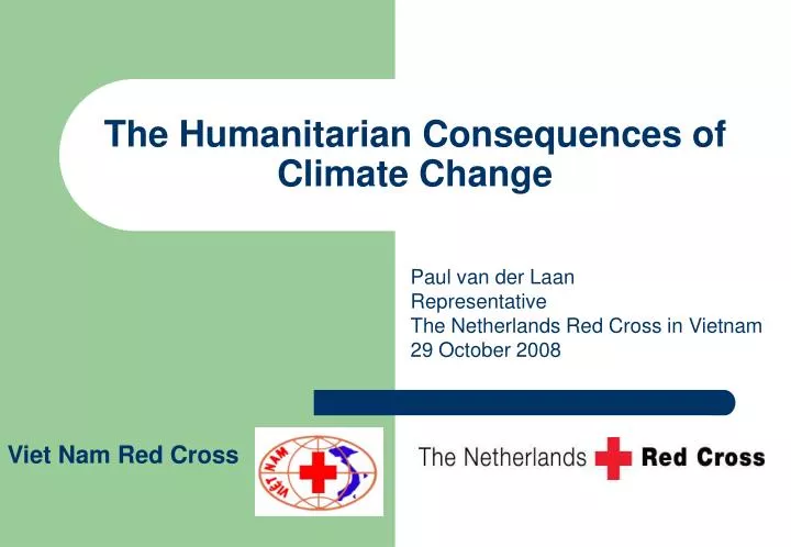 the humanitarian consequences of climate change