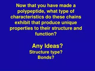 What is protein structure?
