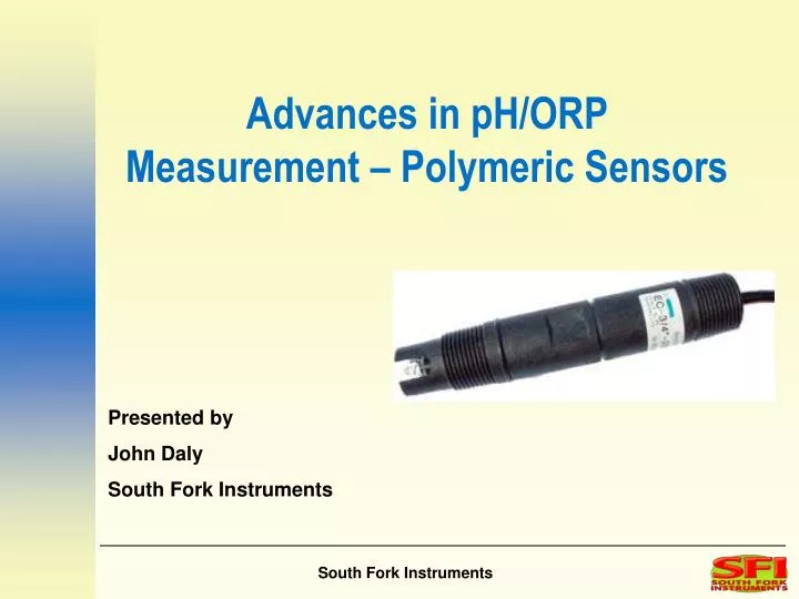 advances in ph orp measurement polymeric sensors
