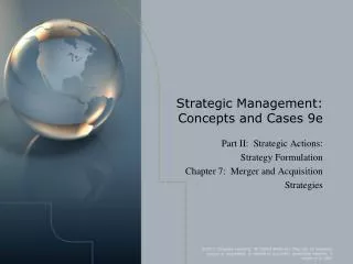 Strategic Management: Concepts and Cases 9e
