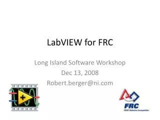 LabVIEW for FRC