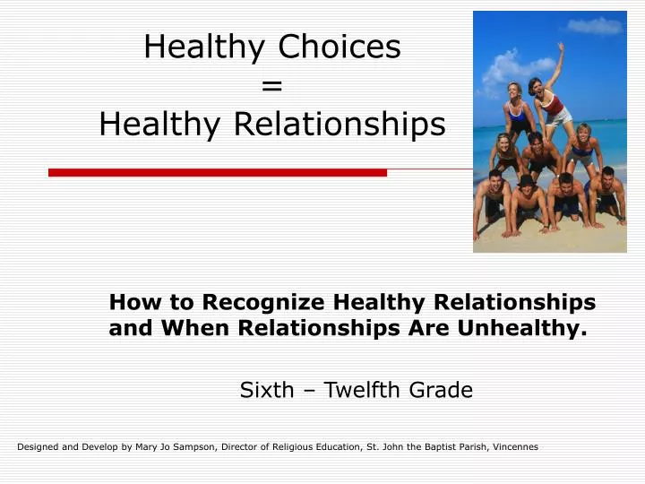 healthy choices healthy relationships