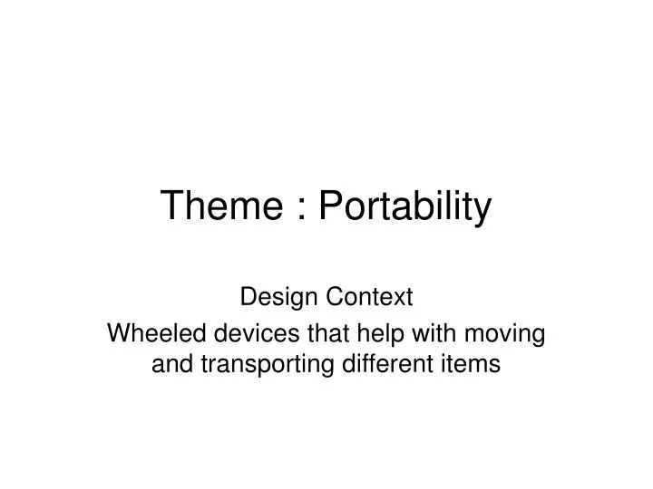 theme portability