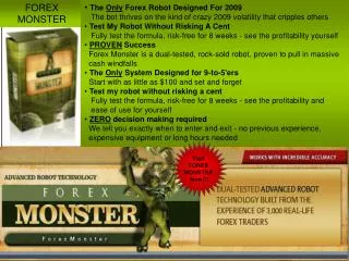 Forex Monster Review - Forex Monster Advanced Robot Technolo