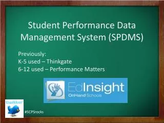 Student Performance Data Management System (SPDMS)