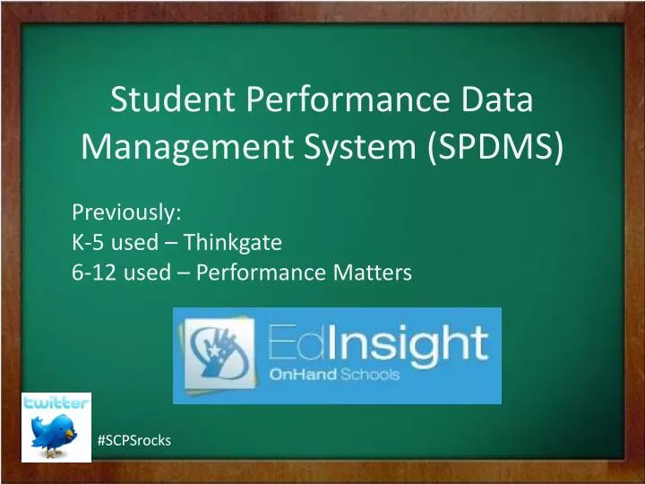 student performance data management system spdms