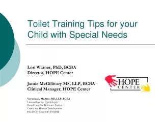 Toilet Training Tips for your Child with Special Needs