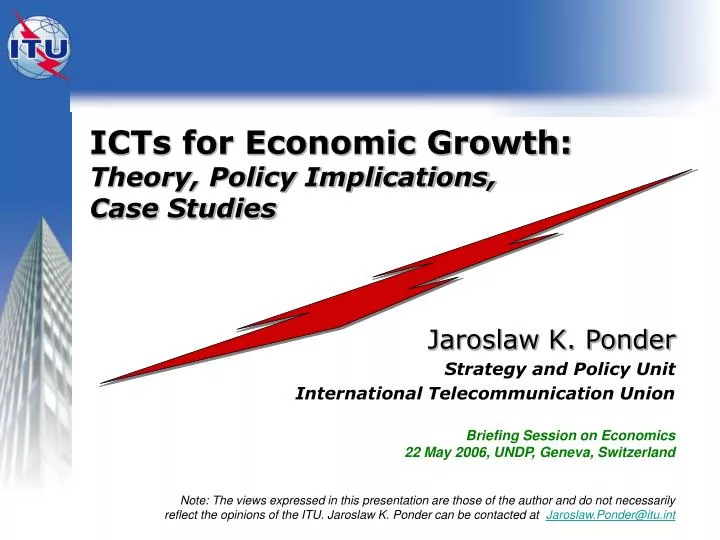 icts for economic growth theory policy implications case studies