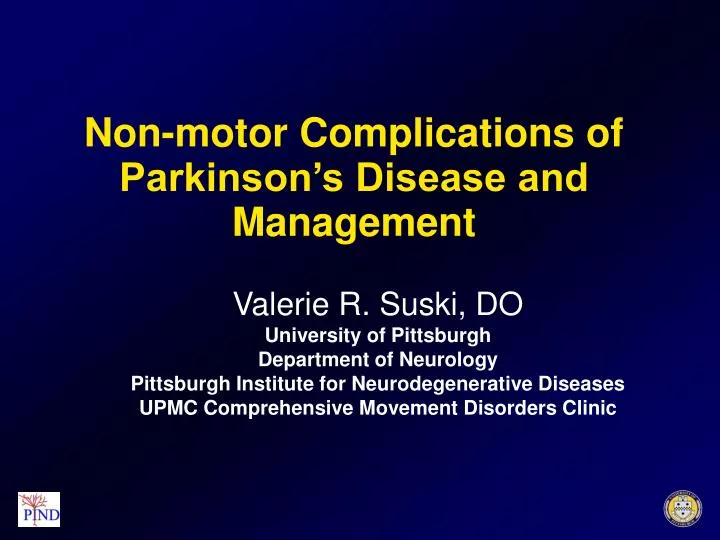 non motor complications of parkinson s disease and management