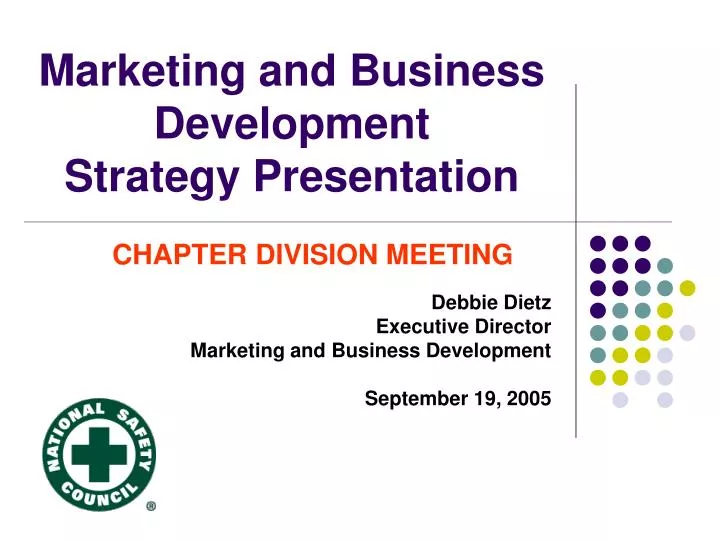marketing and business development strategy presentation