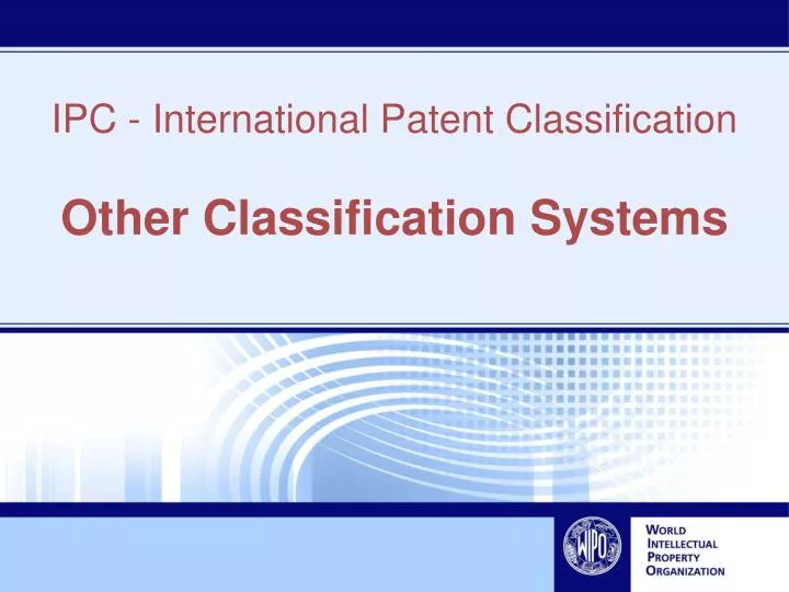 other classification systems