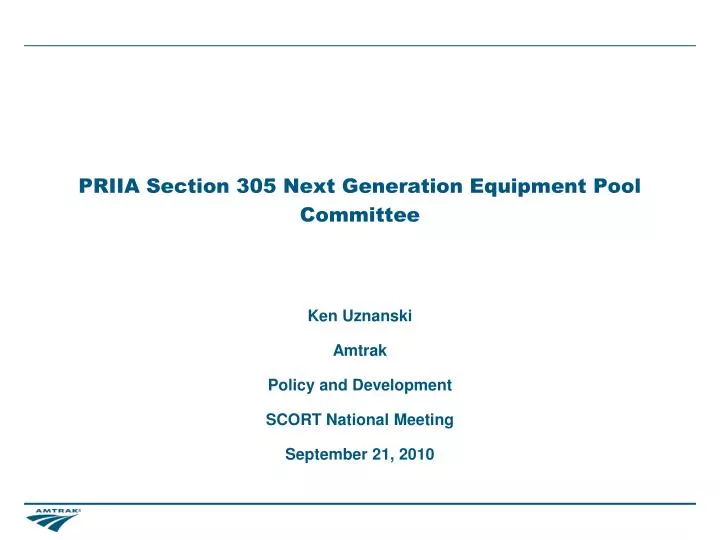 priia section 305 next generation equipment pool committee